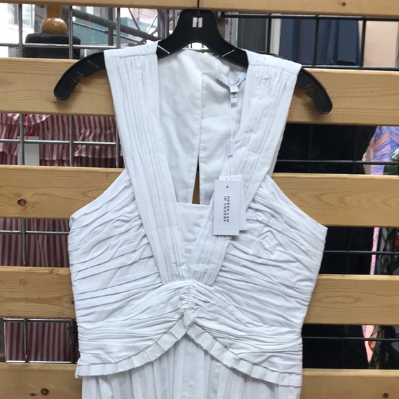 NWT,Derek Lam10Crosby
Ruched Pleated Stretch-Linen - Picture 5 of 16